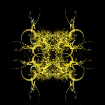 Abstract Symmetrical Fractal Background