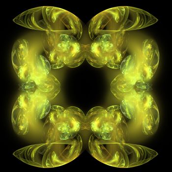 Abstract Symmetrical Fractal Background