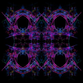 Abstract Symmetrical Fractal Background