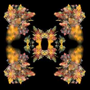 Abstract Symmetrical Fractal Background