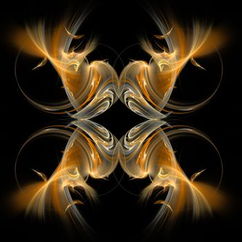 Abstract Symmetrical Fractal Background