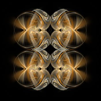 Abstract Symmetrical Fractal Background