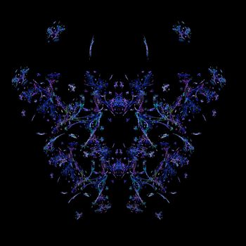 Abstract Symmetrical Fractal Background