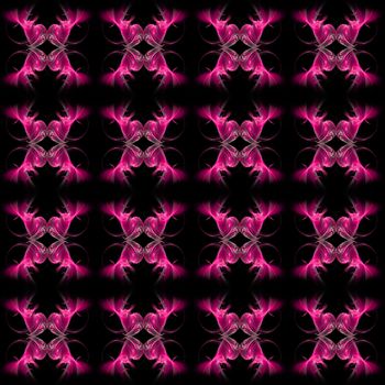 Abstract Symmetrical Fractal Background