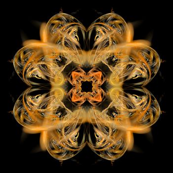 Abstract Symmetrical Fractal Background