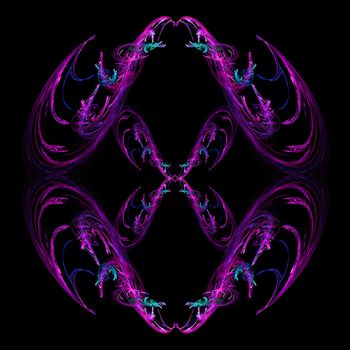 Abstract Symmetrical Fractal Background