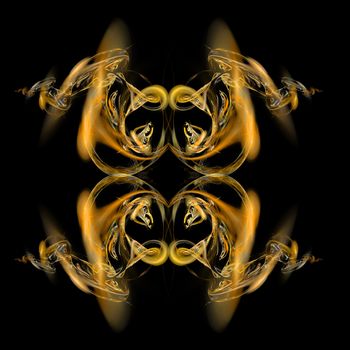 Abstract Symmetrical Fractal Background