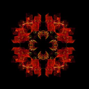 Abstract Symmetrical Fractal Background