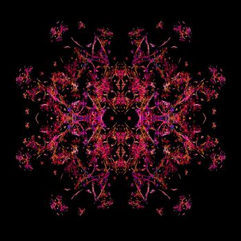 Abstract Symmetrical Fractal Background