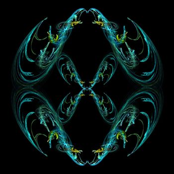 Abstract Symmetrical Fractal Background