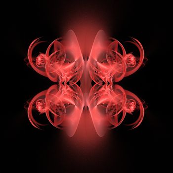 Abstract Symmetrical Fractal Background