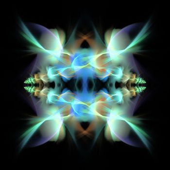 Abstract Symmetrical Fractal Background