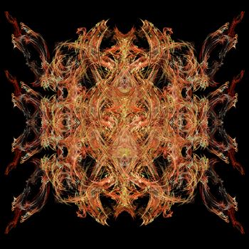 Abstract Symmetrical Fractal Background