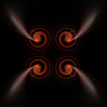 Abstract Symmetrical Fractal Background