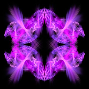 Abstract Symmetrical Fractal Background