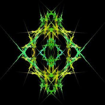 Abstract Symmetrical Fractal Background