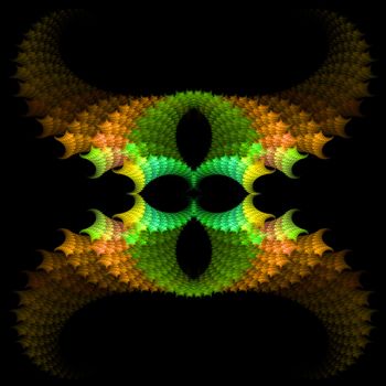 Abstract Symmetrical Fractal Background