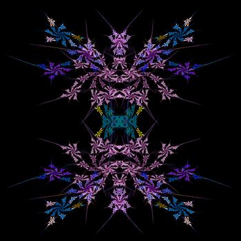 Abstract Symmetrical Fractal Background