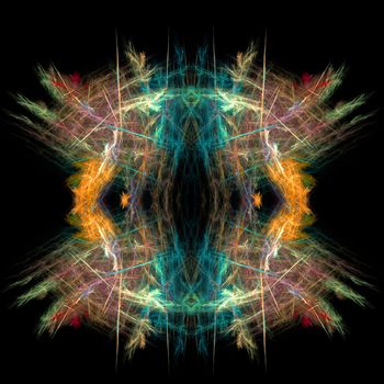 Abstract Symmetrical Fractal Background