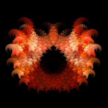 Abstract Symmetrical Fractal Background