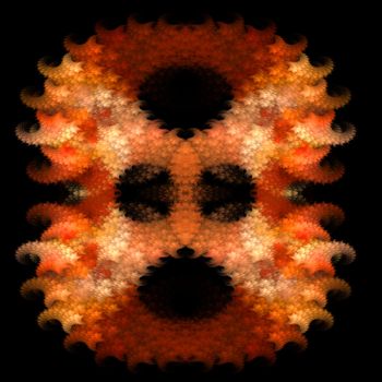 Abstract Symmetrical Fractal Background