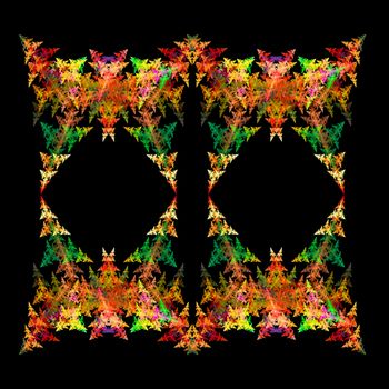 Abstract Symmetrical Fractal Background