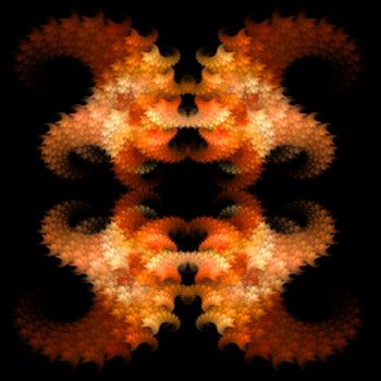 Abstract Symmetrical Fractal Background