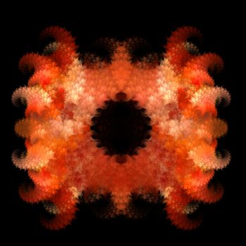 Abstract Symmetrical Fractal Background