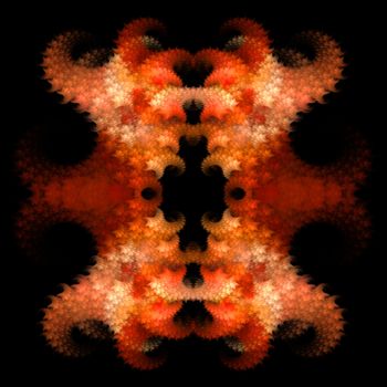 Abstract Symmetrical Fractal Background