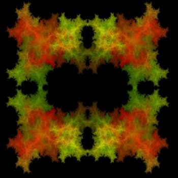 Abstract Symmetrical Fractal Background