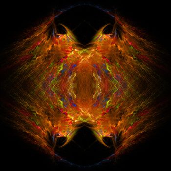 Abstract Symmetrical Fractal Background