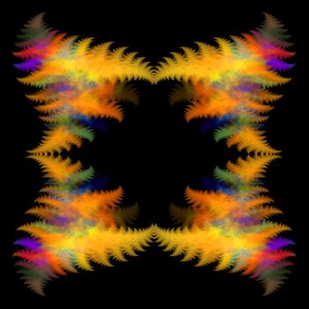 Abstract Symmetrical Fractal Background