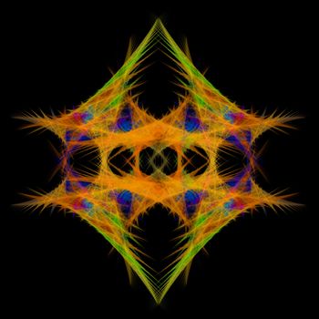 Abstract Symmetrical Fractal Background