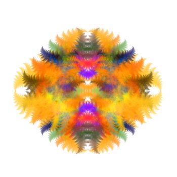 Abstract Symmetrical Fractal Background