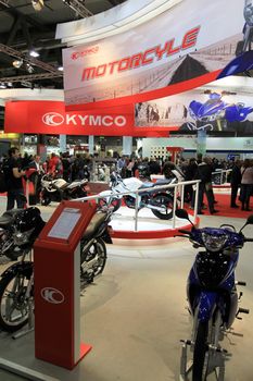 Special motorcycles in exhibition at EICMA, International Motorcycle Exhibition in Milan, Italy.