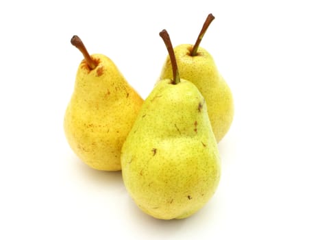 Ripe pears.Objects are isolated on a white background.