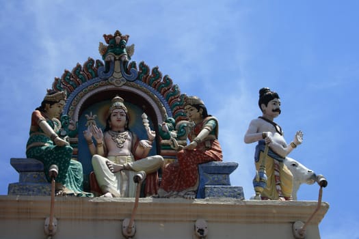 Statues in Hindu Temple. Normally telling a lot of stories.