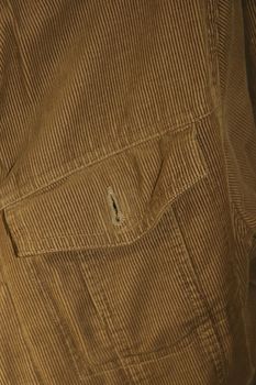 close-up of a denim jacket
