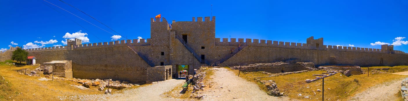 Fortress of tzar Samoil, 10th century, Ohrid, Macedonia panorama
