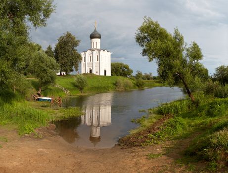 Church of Intercession upon Nerl River. (Bogolubovo Vladimir region Golden Ring of Russia) Inscribed in the Wold Heritage List of UNESCO