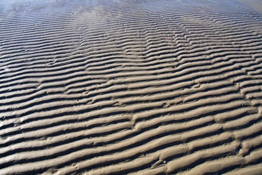 Beach at Cha Am with sand ripples