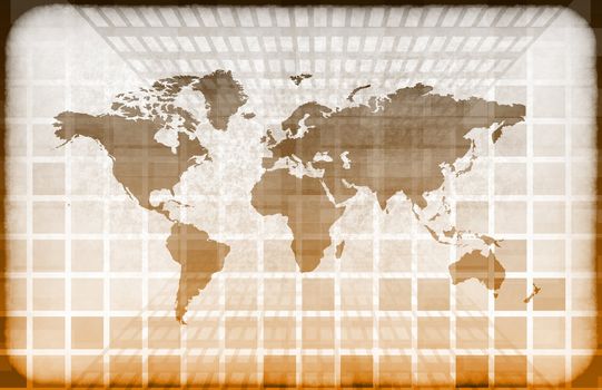 Grunge Map on a Information Technology Abstract