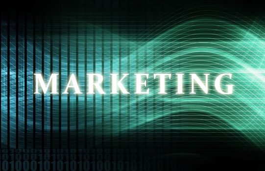 Marketing Research as a Concept Background Art