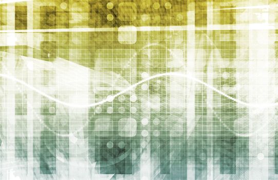 Security Network Data of the World Background