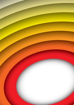 Red to yellow abstract rainbow background with space for text