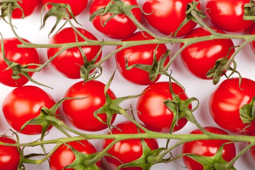 some cherry tomatoes forming a background pattern