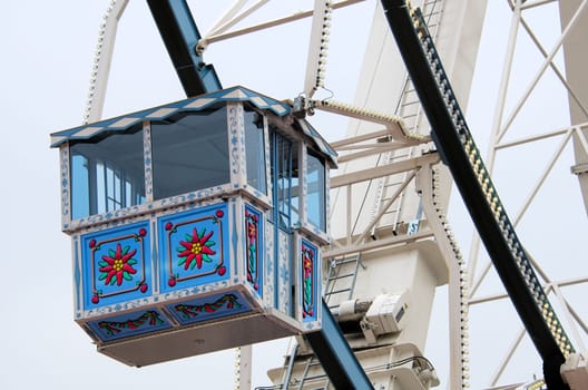 the Ferris wheel in a park