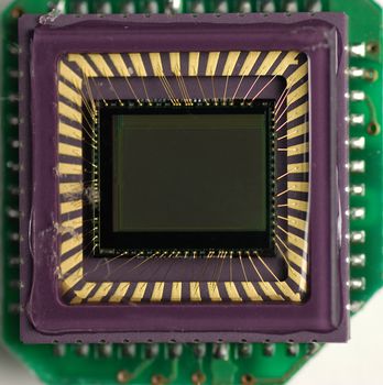 CCD sensor used in digital photography and video cameras