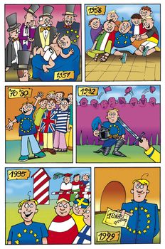 comic story about history of European Union