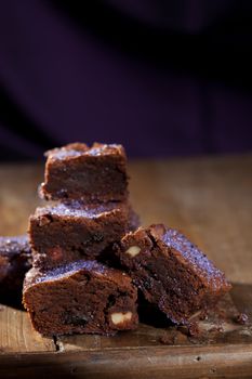 Delicious lavender chocolate brownies